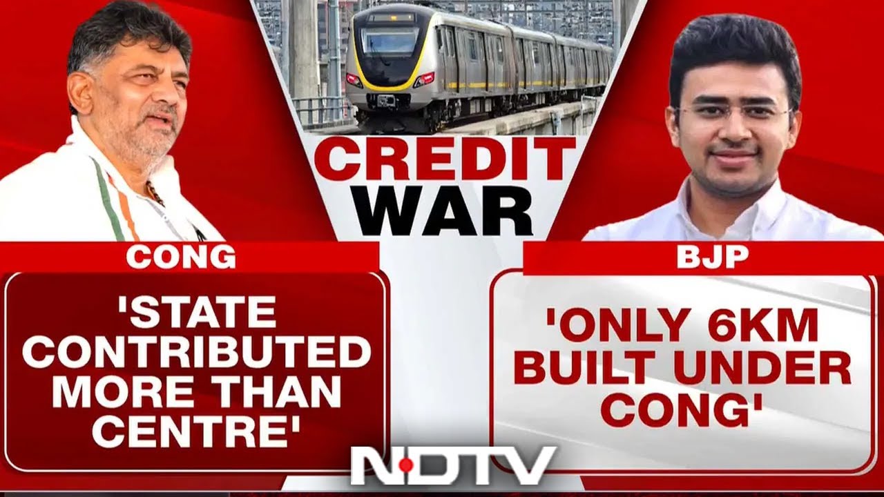 Namma Metro Yellow Line | Credit War Begins After The Inauguration Of Yellow Line Of Namma Metro