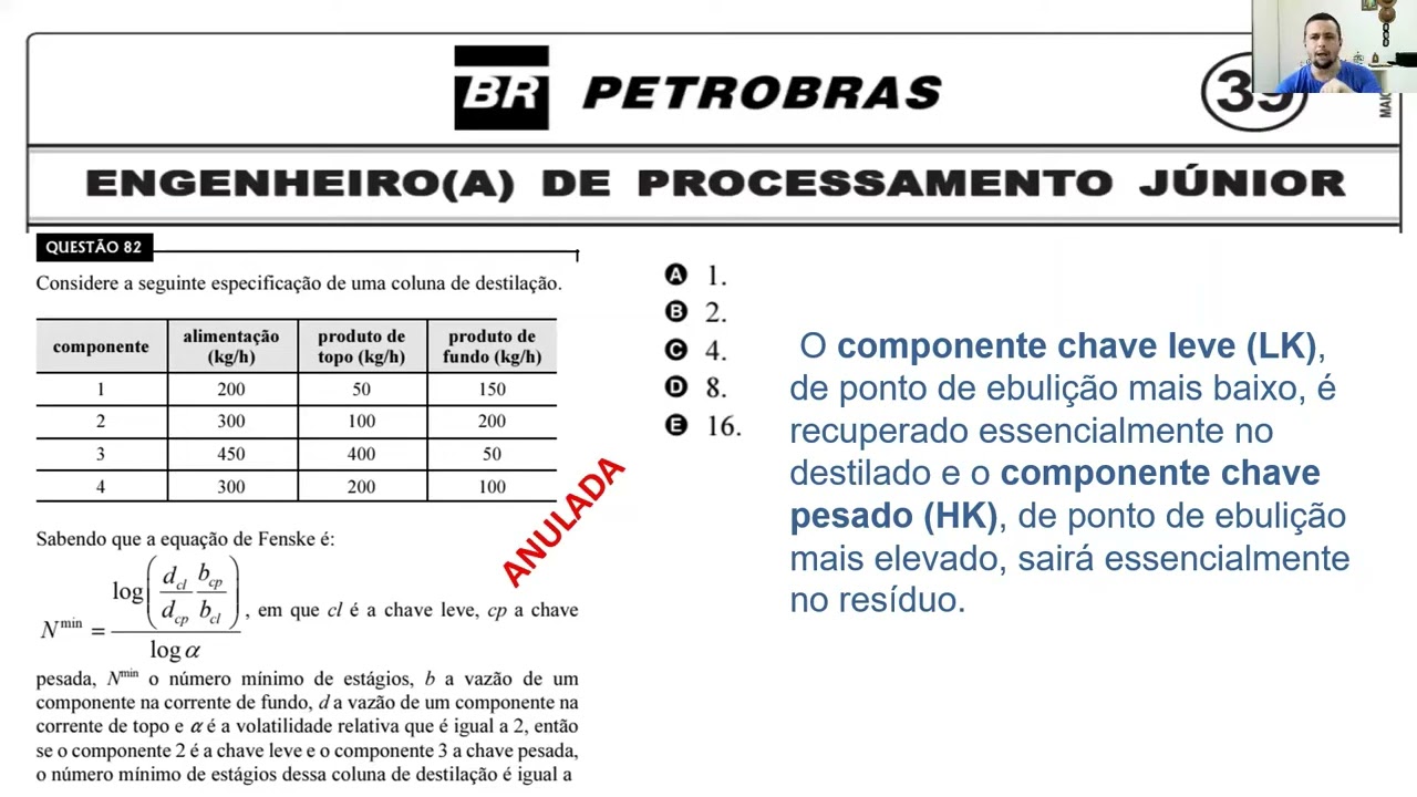 Prova Engenheiro de Processamento Petrobras 2008   CESPE   Questões 81 a 90