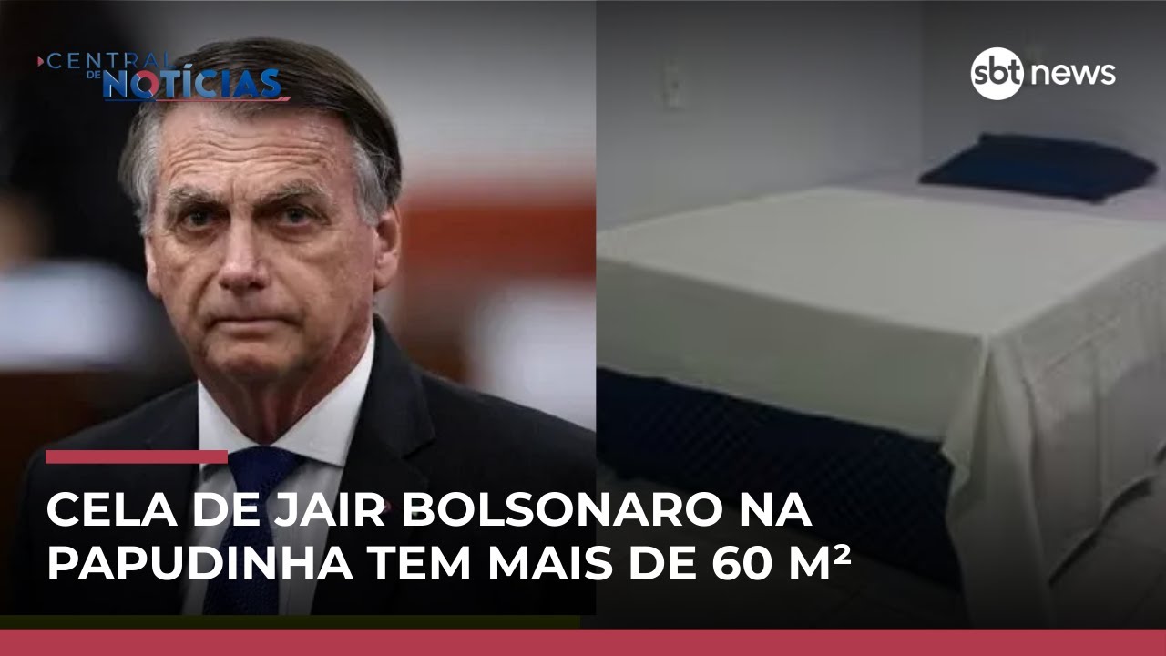 Cela de Jair Bolsonaro na Papudinha tem mais de 60 m&sup2; | #CentraldeNot&iacute;cias