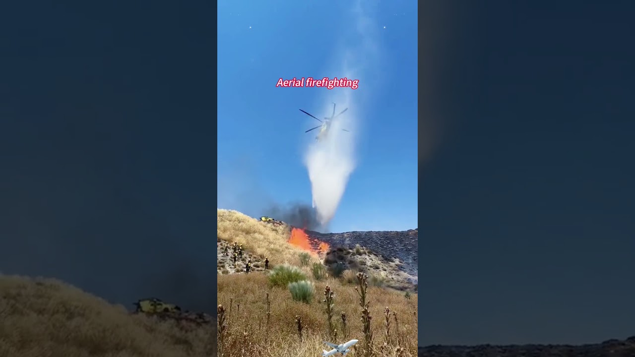 Aerial firefighting #Aircraft#Airport#Fire#firefighter#helicopter