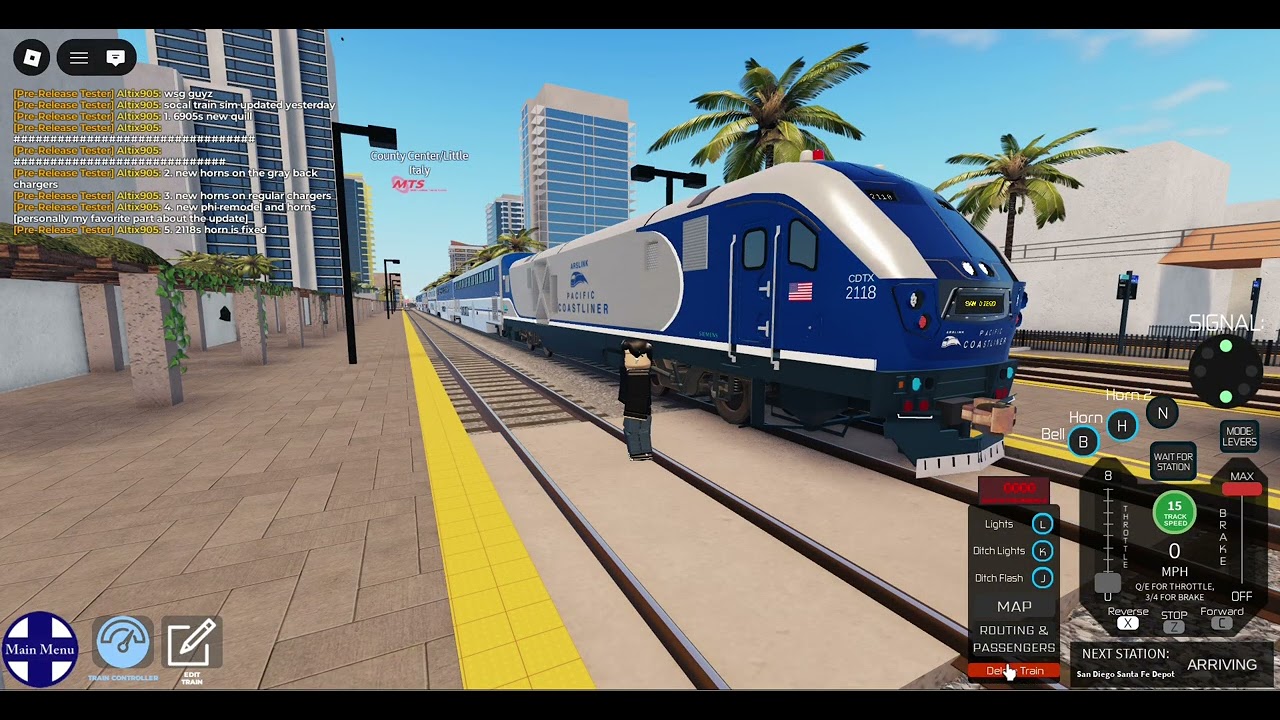 new update in socal train sim