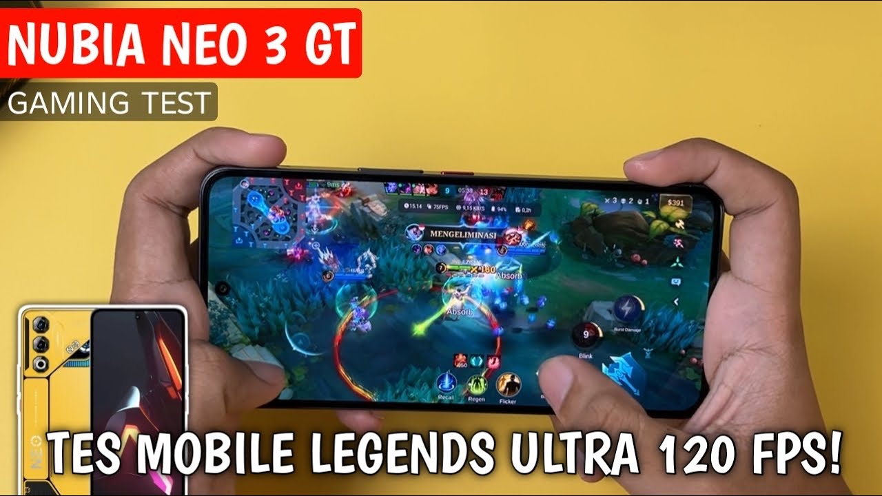 UNISOC T9100! Tes Main Mobile Legends di Nubia Neo 3 GT - Tes FPS, Suhu & Baterai!