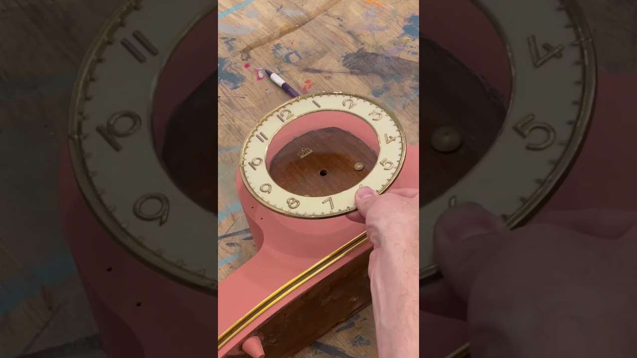 Alte und defekte Kaminuhr wird umgestaltet und zum Leben erweckt.:) 🕰️💖