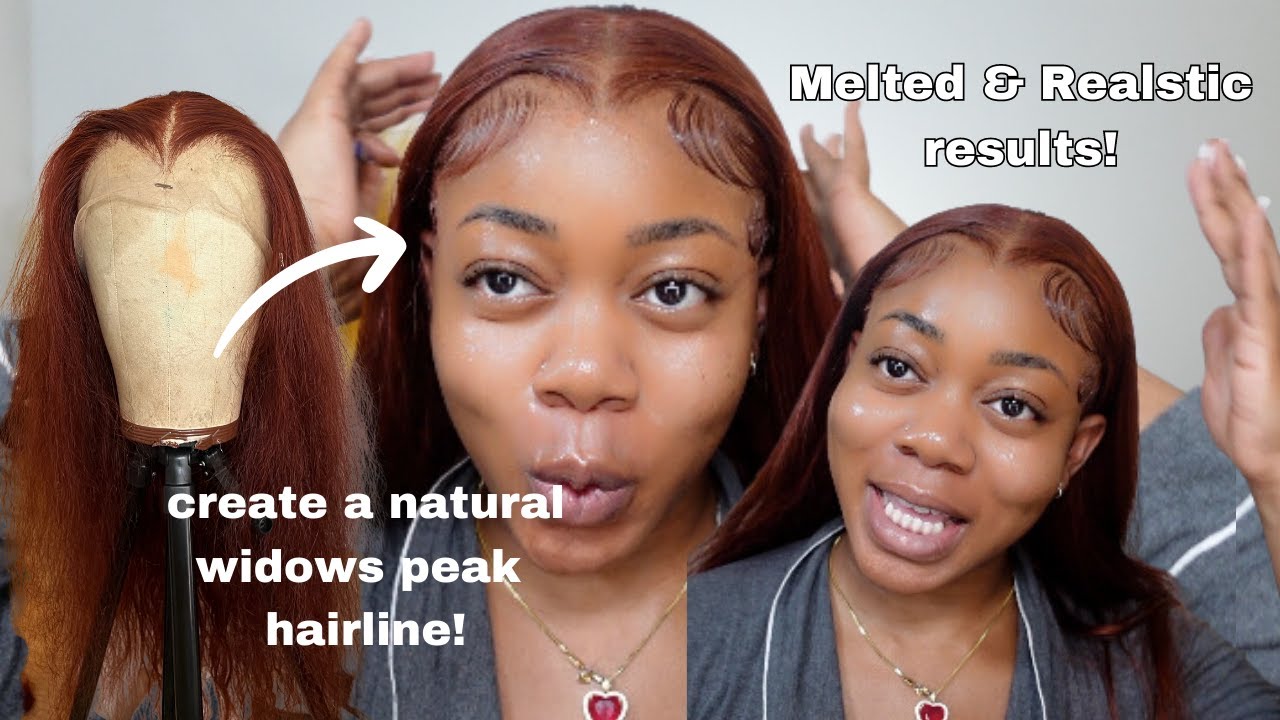 HOW TO: Create a SUPER NATURAL WIDOW PEAK HAIRLINE FT MEGALOOK HAIR