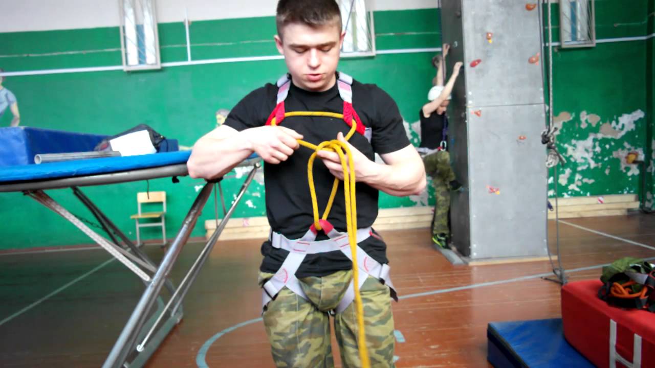 Узел Двойной проводник для связывания страховочной системы