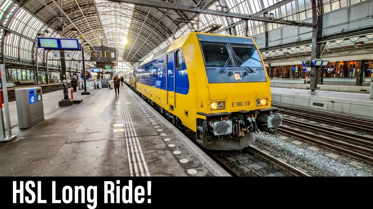 Train Cab Ride NL / HSL / Amsterdam - Breda - Eindhoven / TRAXX Intercity / Feb 2021
