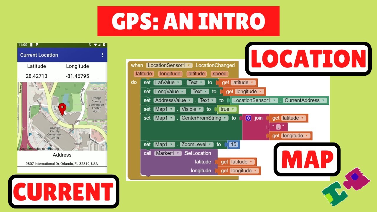 Сервисы определения местоположения в MIT App Inventor 2: Введение в GPS