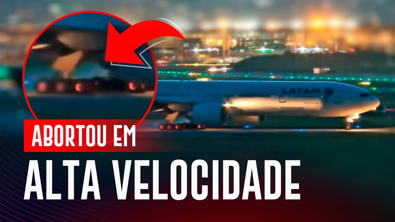 Boeing 777 da LATAM Rejeita Decolagem em Alta Velocidade #LiveExtra 📱