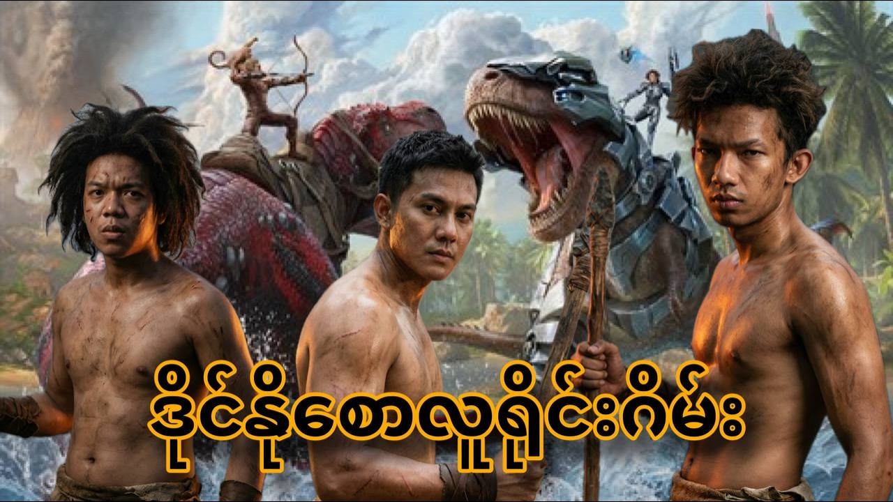 T-Rex ဒိုင်နိုဆော ကြီး အကြီးကြီးဖမ်းမိထားတယ် 😱 #apm