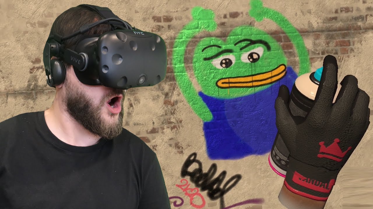 Widzowie popisali mi ścianę pod domem - Kingspray Graffiti VR (HTC VIVE VR)
