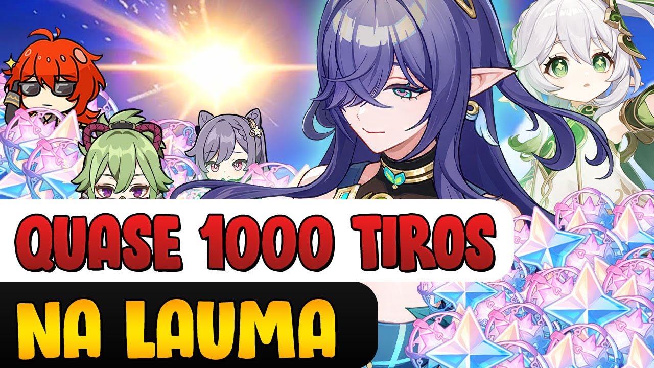Dei quase 1000 TIROS no BANNER DA LAUMA e da NAHIDA | Genshin Impact