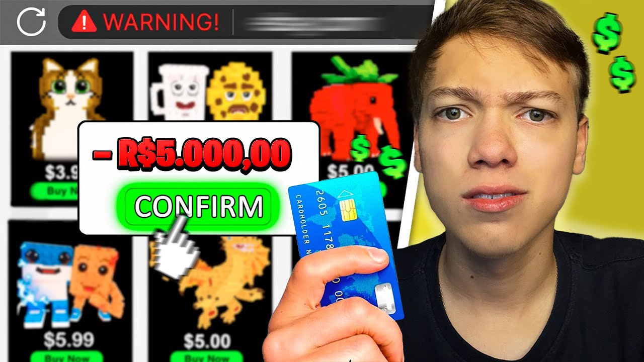 COMPREI VÁRIOS BRAINROTS RAROS NA INTERNET E FUI ROUBADO