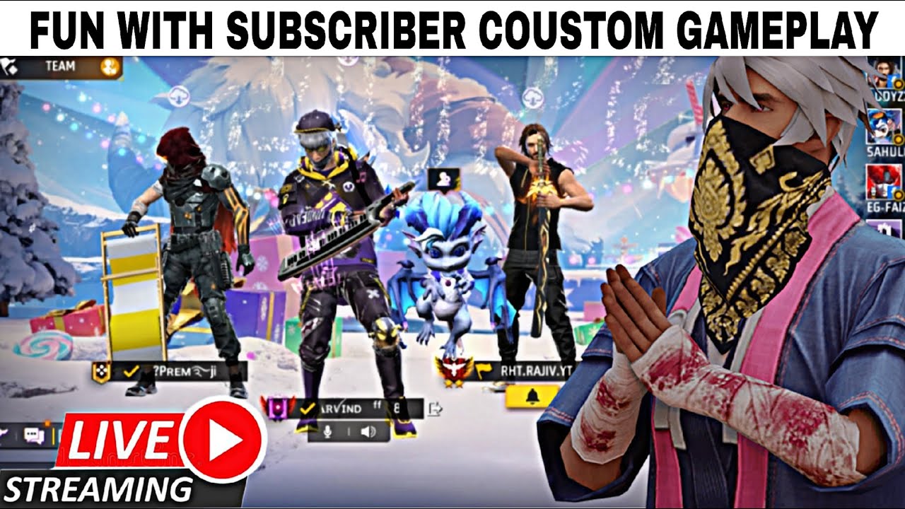 ff live fun with subscriber coustom Gameplay