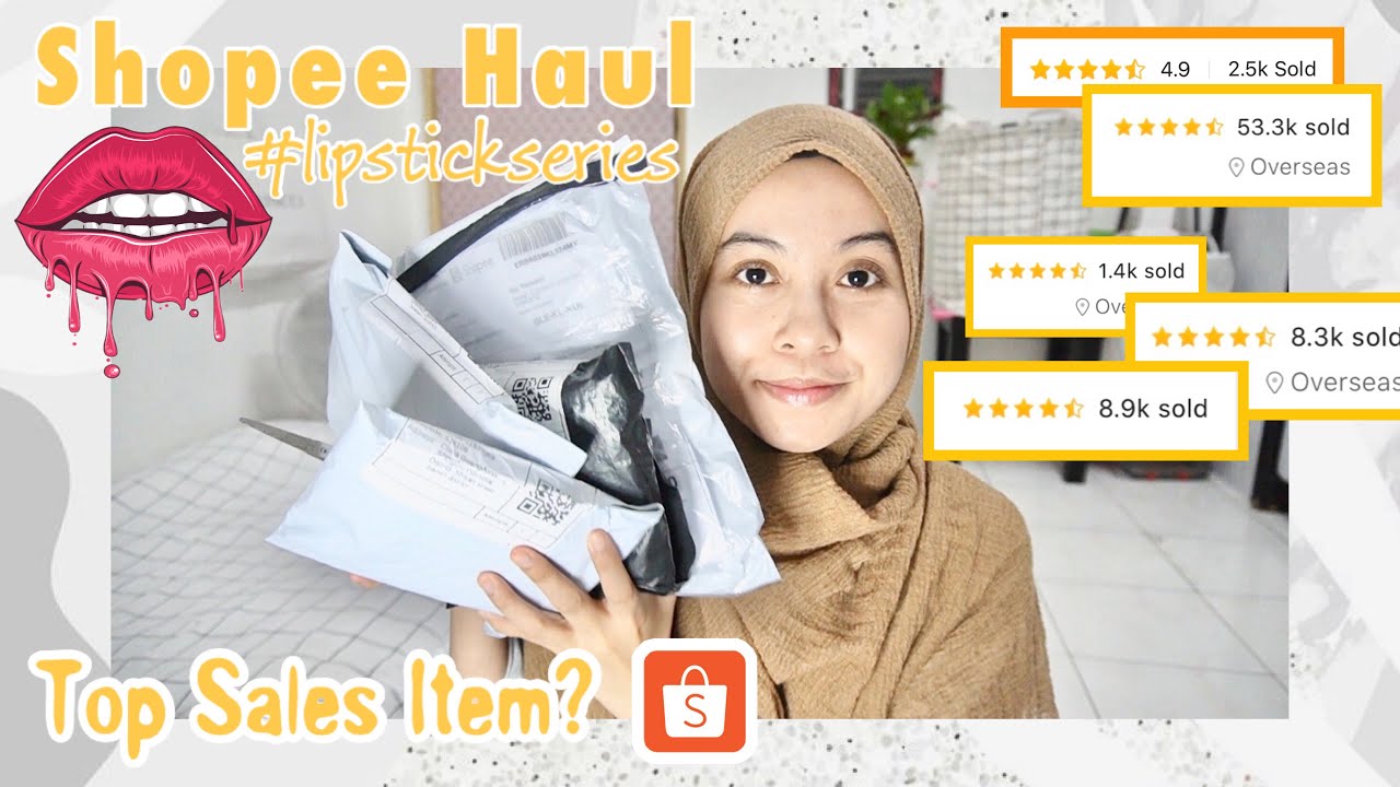 (Unboxing) Shopee Haul | #lipstickseries | Kenapa Ramai Orang Beli?