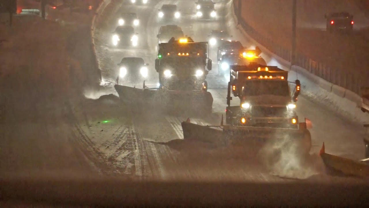 Convoi de déneigement (partie # 2); 10 février 2018, Boulevard Taschereau, Brossard