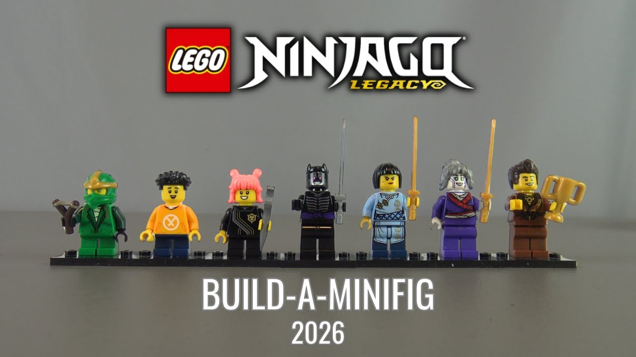 Обзор полного набора минифигурок LEGO Ninjago Legacy 2026 Build-A-Minifig!