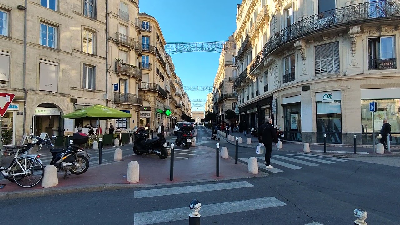Montpellier France in winter