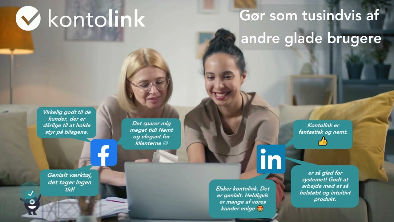 Kontolink - s&aelig;t dit regnskab p&aring; autopilot - se her hvordan det virker :-)