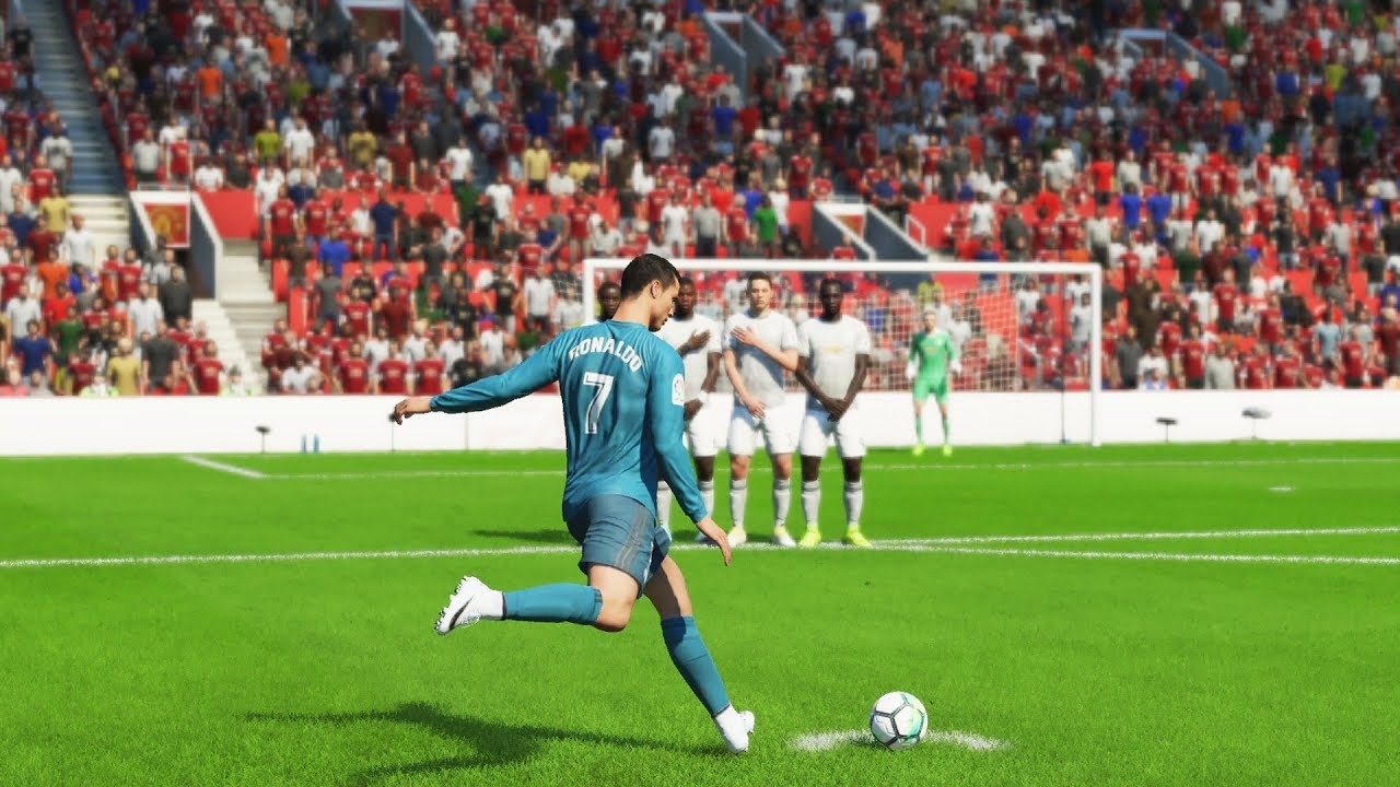 FIFA 18 CRISTIANO RONALDO FREE KICK GOALS COMPILATION
