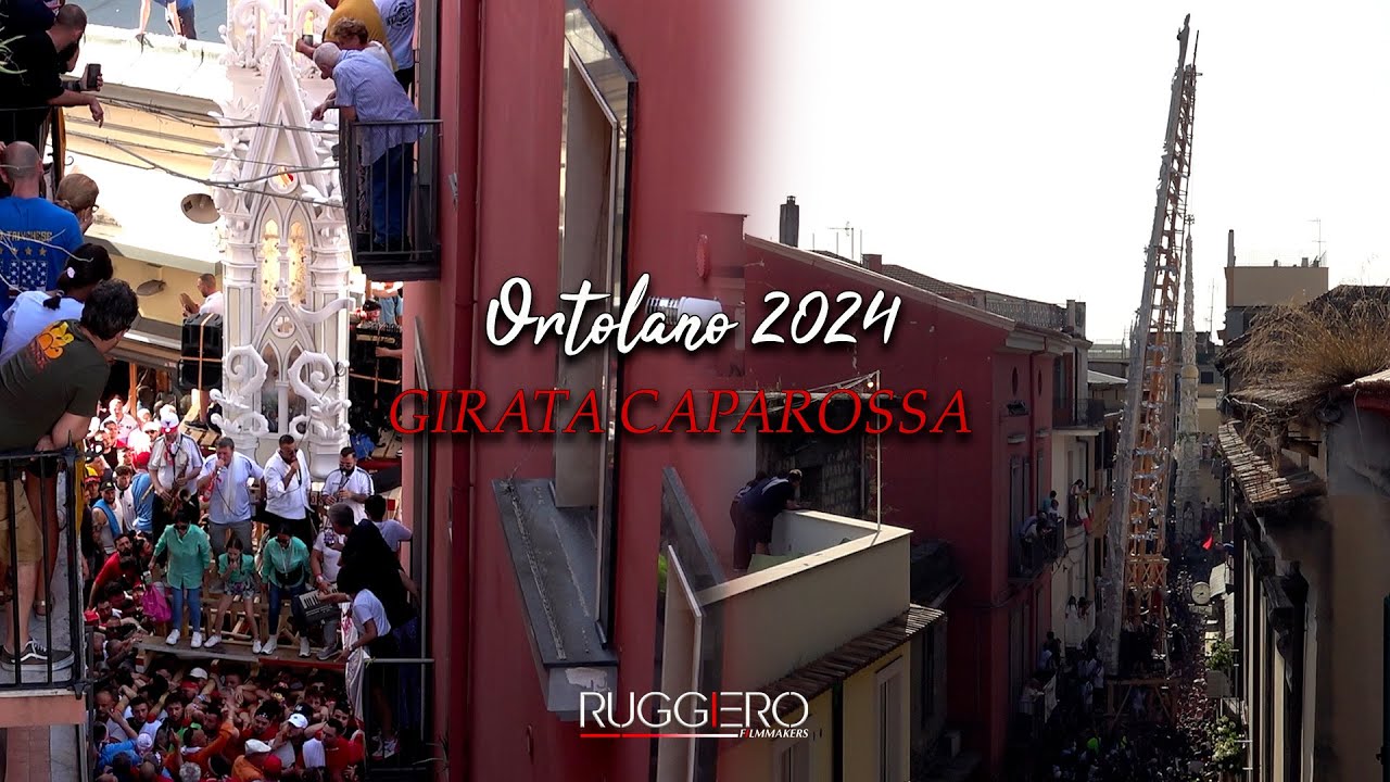 NOLA FESTA DEI GIGLI - GIRATA CAPAROSSA ORTOLANO 2024 - PARANZA BRUSCIANESE I VOLONTARI