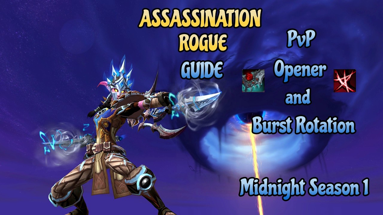 Assassination Rogue PvP Guide - Opener and Burst Rotation - Midnight Season 1 #worldofwarcraft