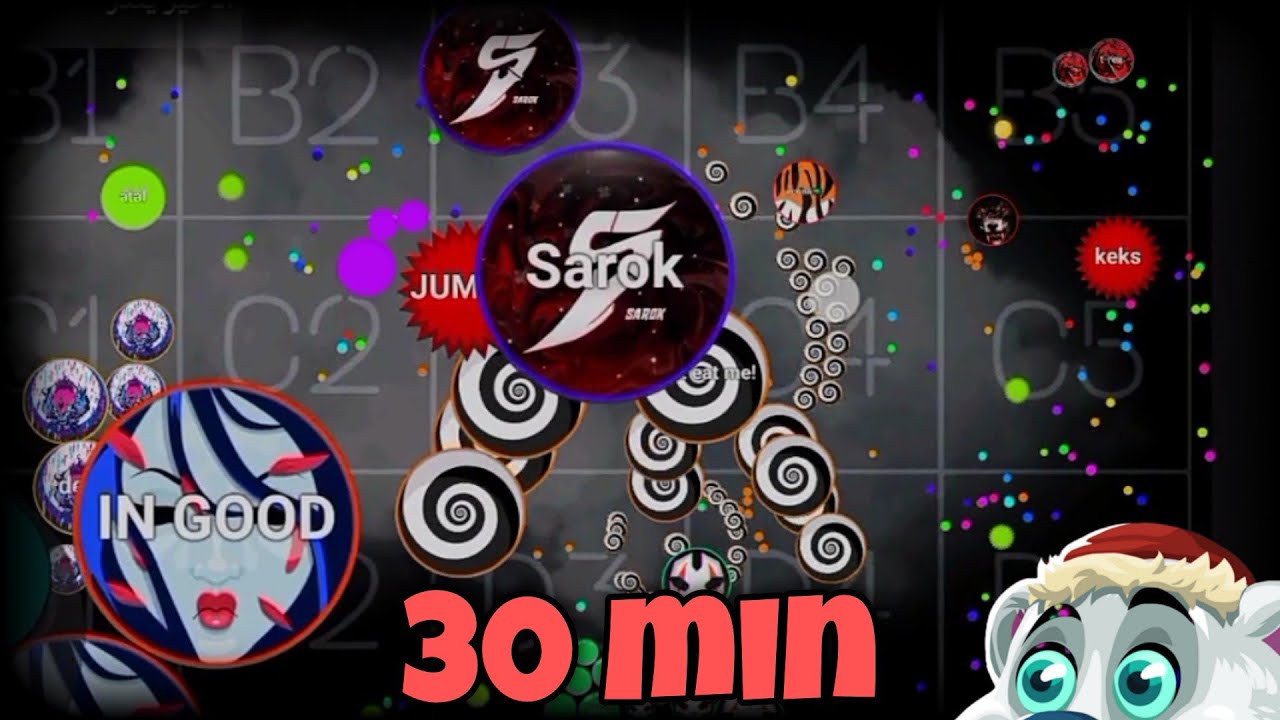 Blob.io I survived solo for 30 minutes in crazy mode