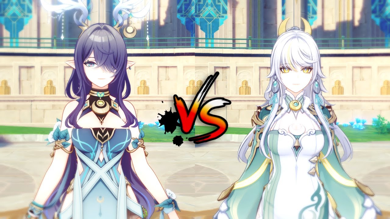 原神 完凸ラウマ VS 完凸兹白 ダメージ雑比較 Luna Ⅳ