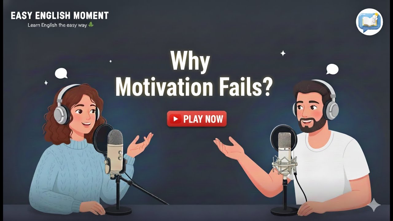English Podcast for Learning English | Why Motivation Fails | Daily Routines & Consistency