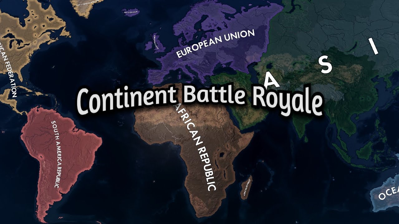 Континентальная королевская битва || HOI4 Таймлапс