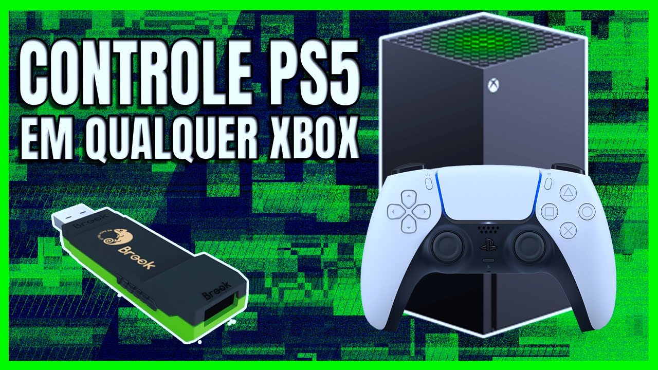 XBOX SERIES X COM CONTROLE DE PS5 USANDO BROOK WINGMAN XB