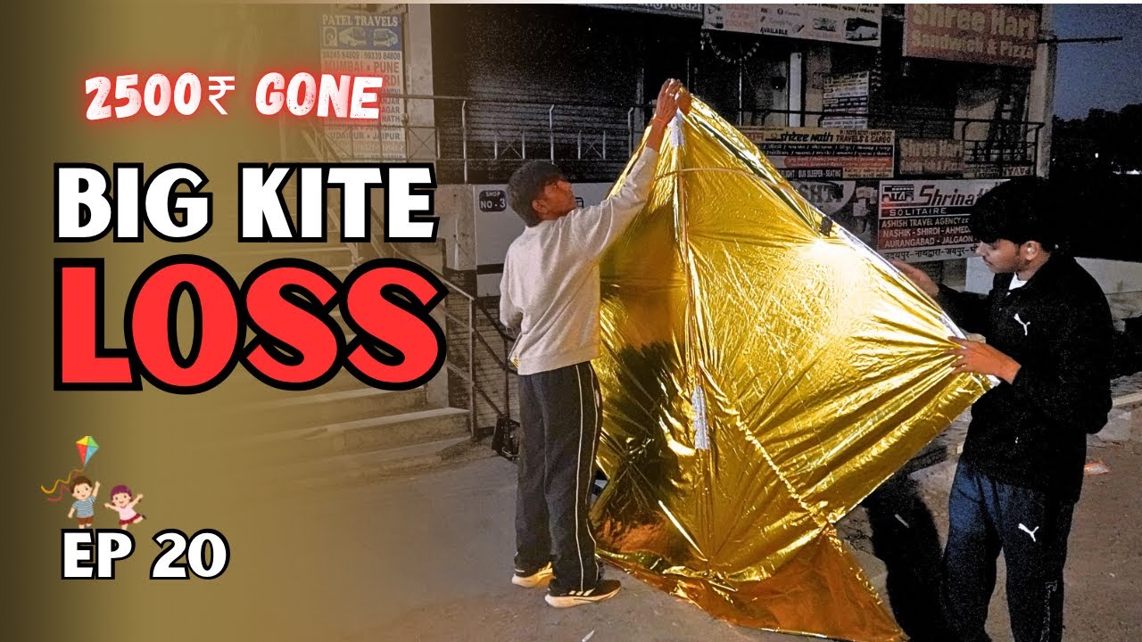 ₹2500 Ki BIG Kite… Beech Se Phat Gayi 😭 | Worst Uttarayan Moment | Uttarayan 2026