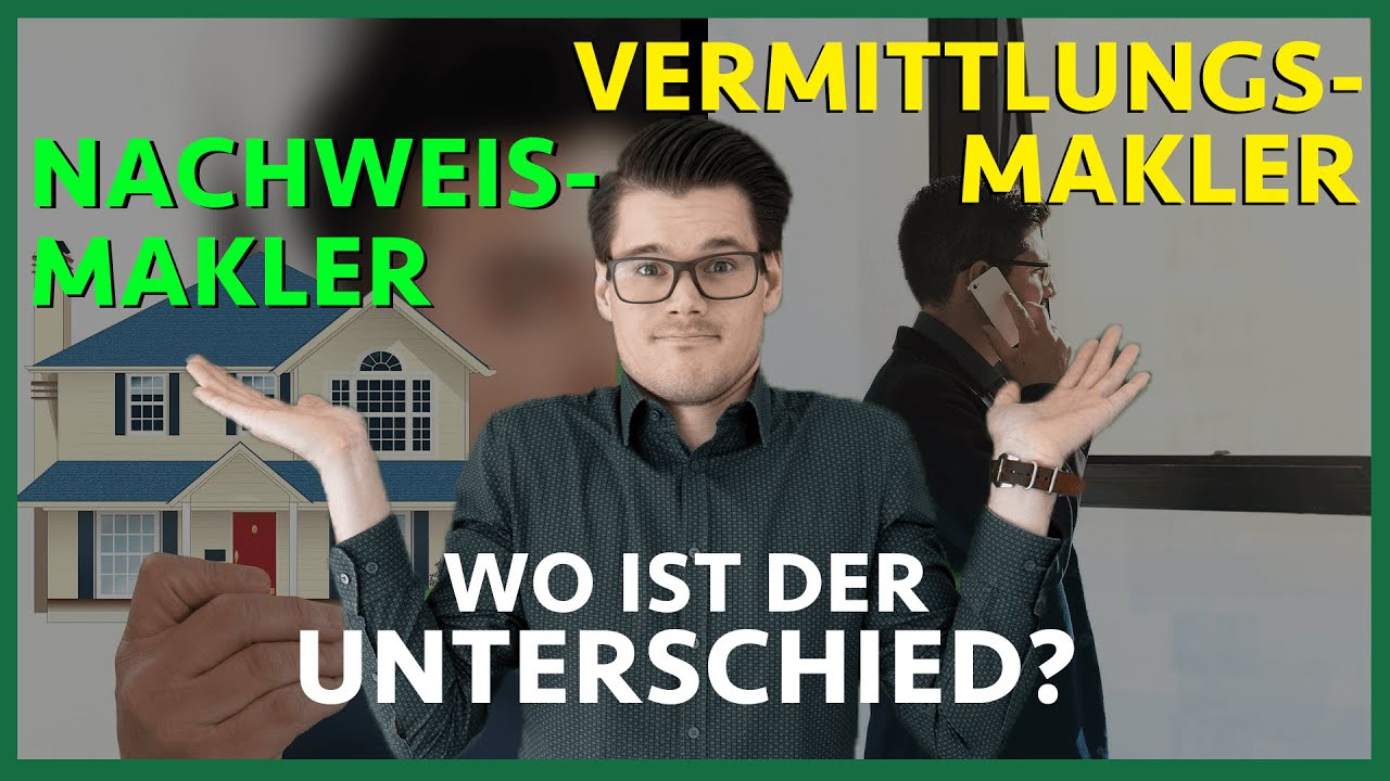 Die ZWEI ARTEN von Immobilienmaklern: Nachweismakler und Vermittlungsmakler | Röhricht Immobilien