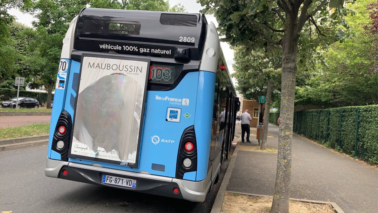 Bus RATP — Ligne 103 — Marché de Rungis — École Vétérinaire— GX337 GNV — N•2809