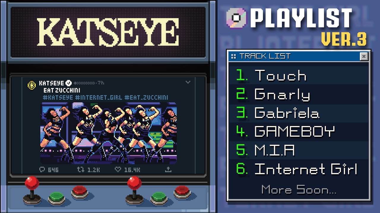 KATSEYE 8-Bit Style Playlist Vol.3 🎮 | Retro Game K-POP Cover