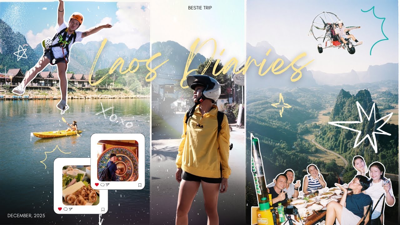 #1 | CÚ NỔ ĐẦU ĐỜI ♡ | bestie trip | a long-week diary in Laos *(^O^)*