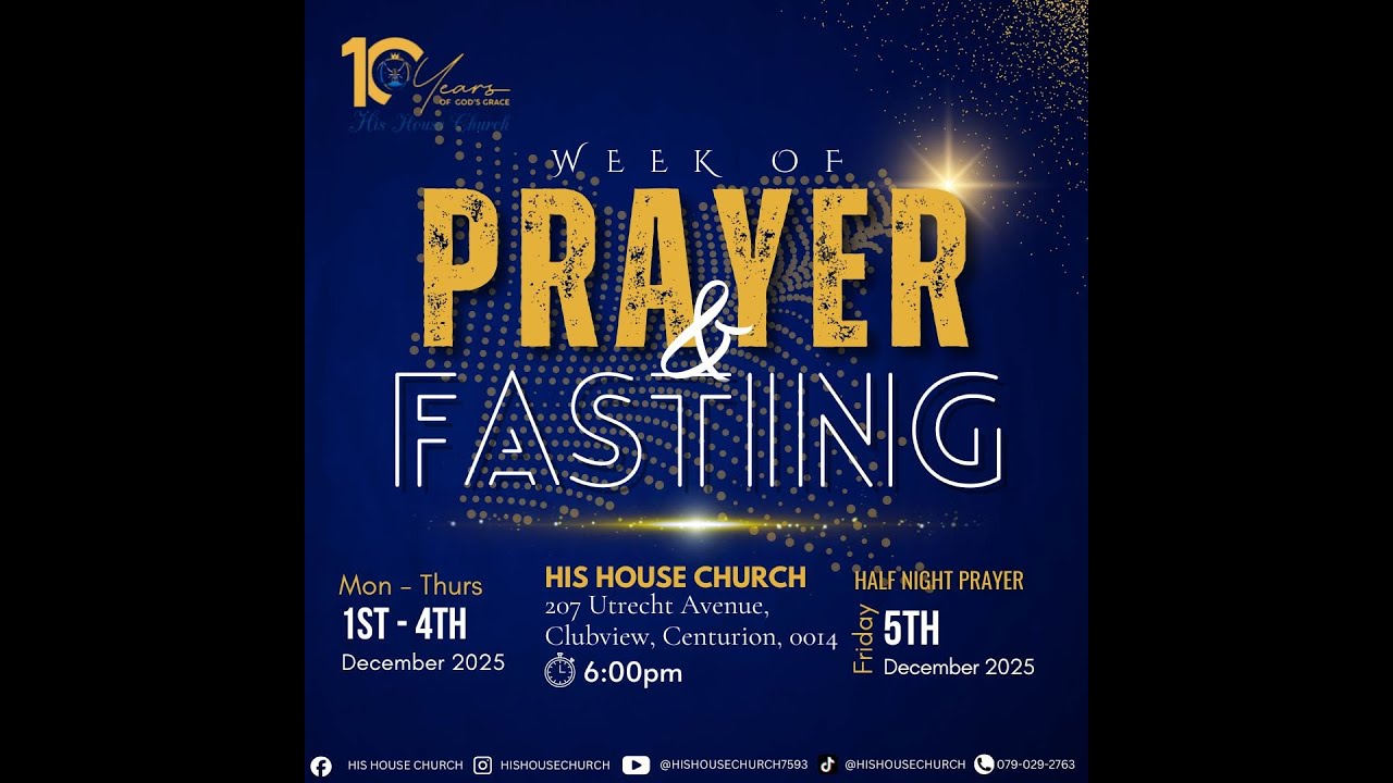 January Week of Fasting and Prayer - Day 1