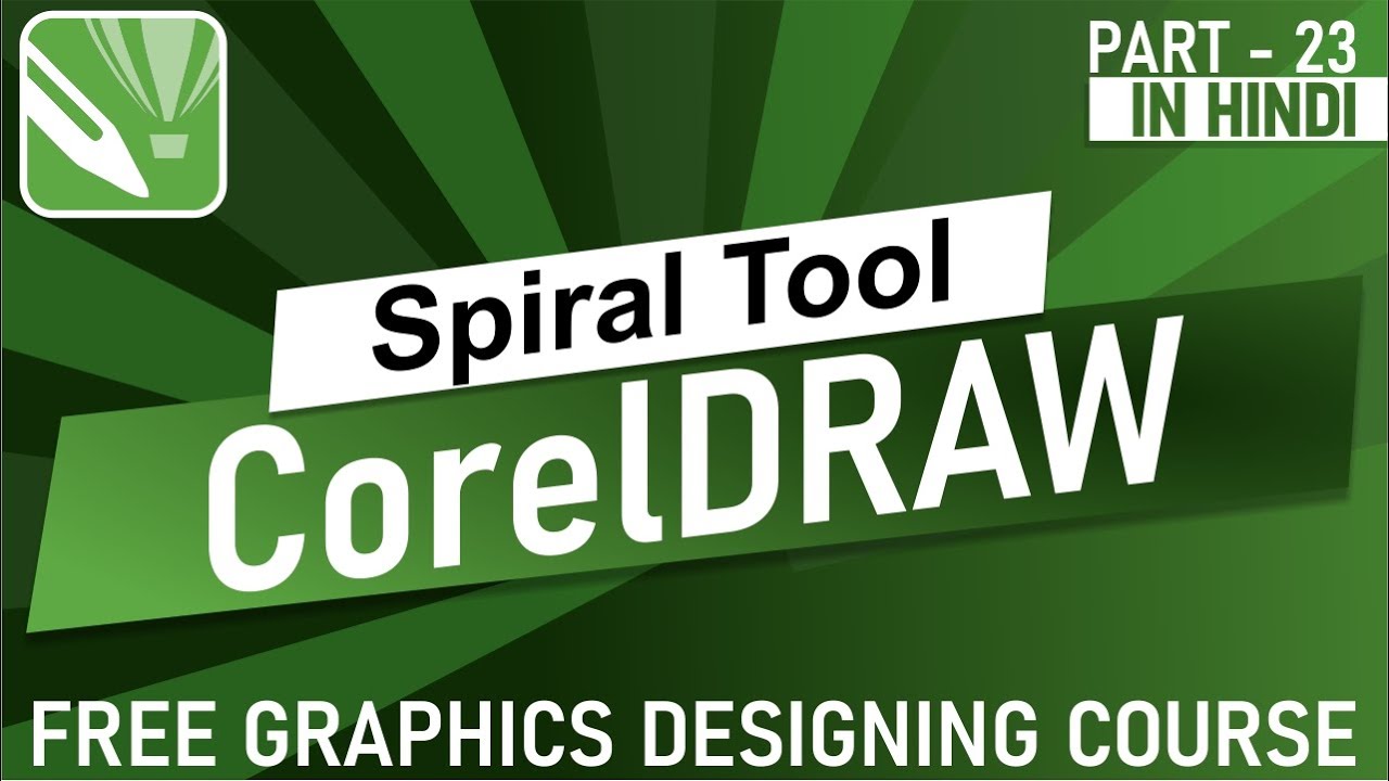 full use of spiral tool in CorelDraw for beginner's |CorelDraw in hindi |Basic to advanced tutorial