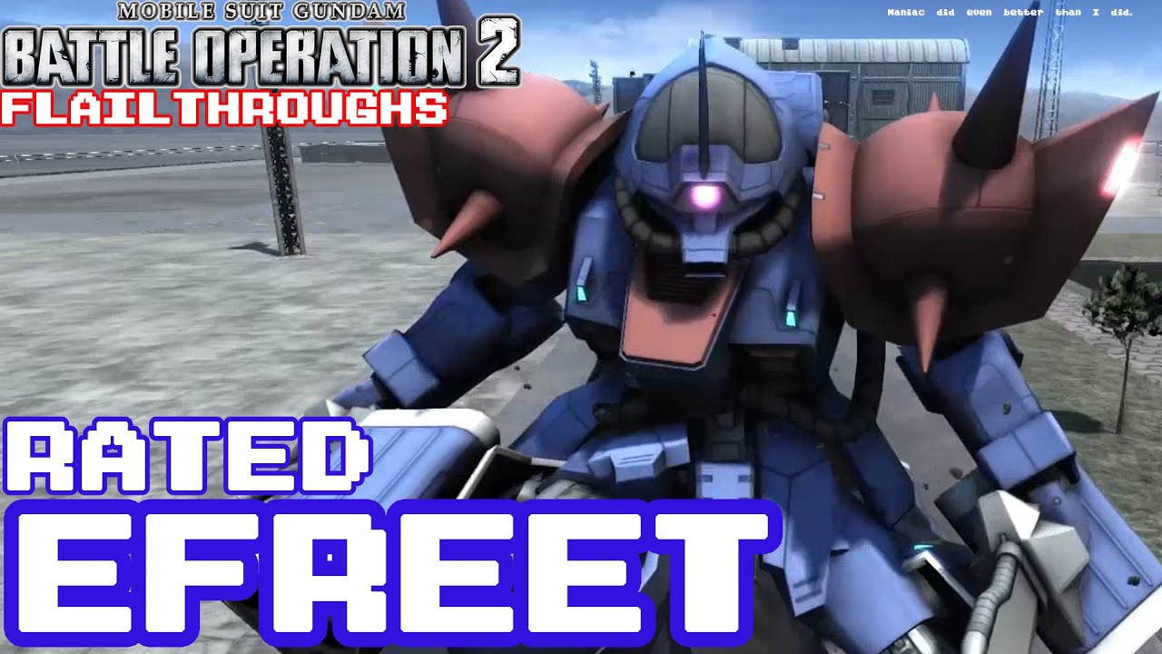 Gundam Battle Operation 2: Rated Match Fun In The MS-08TX [EXAM] Efreet Custom