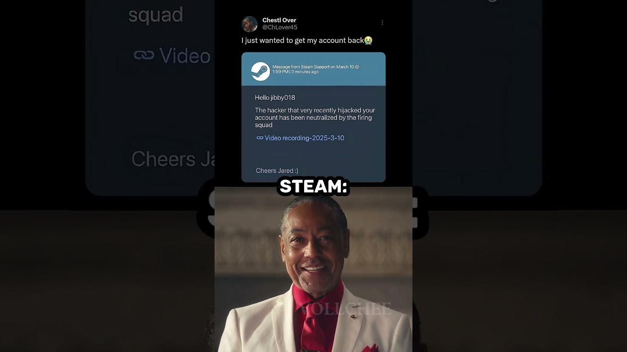 Steam support is unforgiving🫡