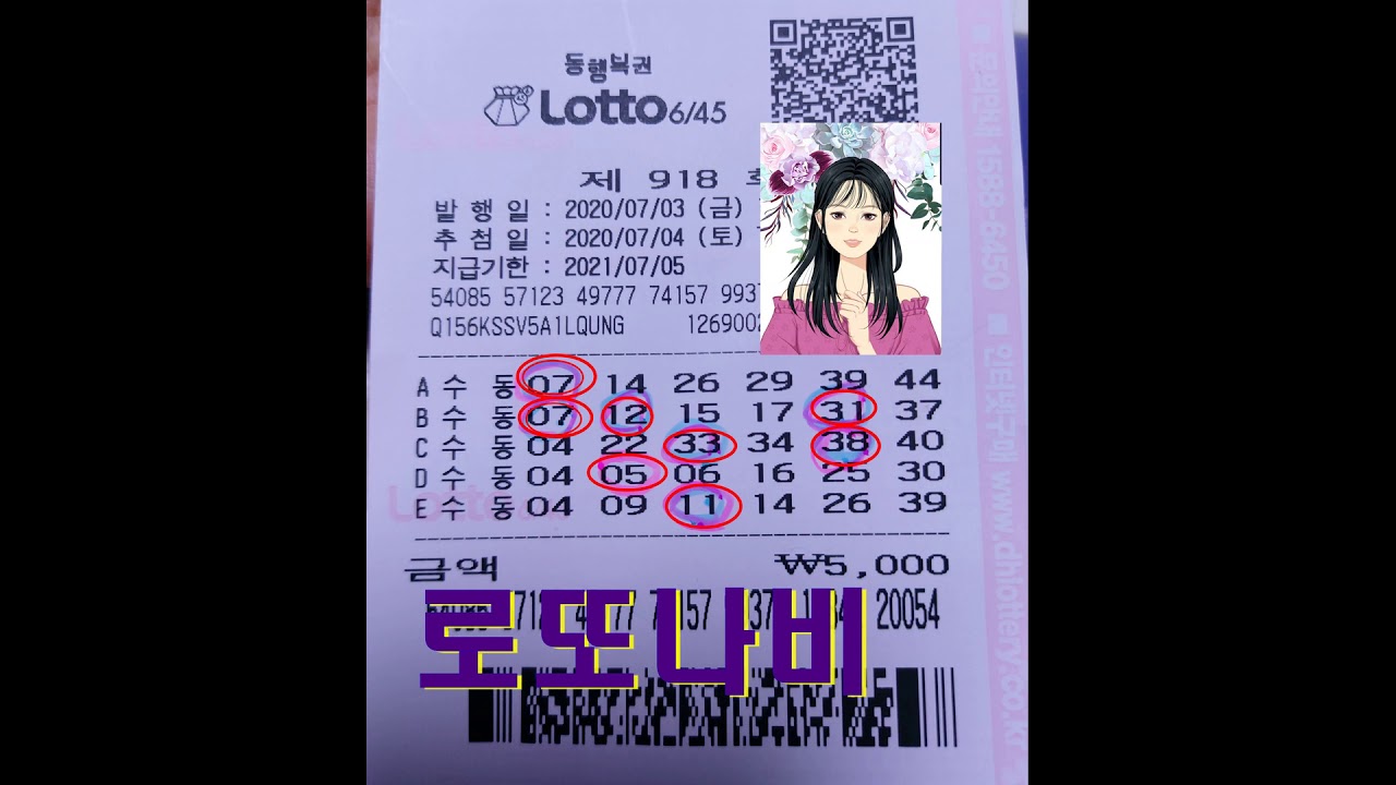 918회 당첨자 모두 축하드립니다 로또1등당첨  함께 가즈아~~