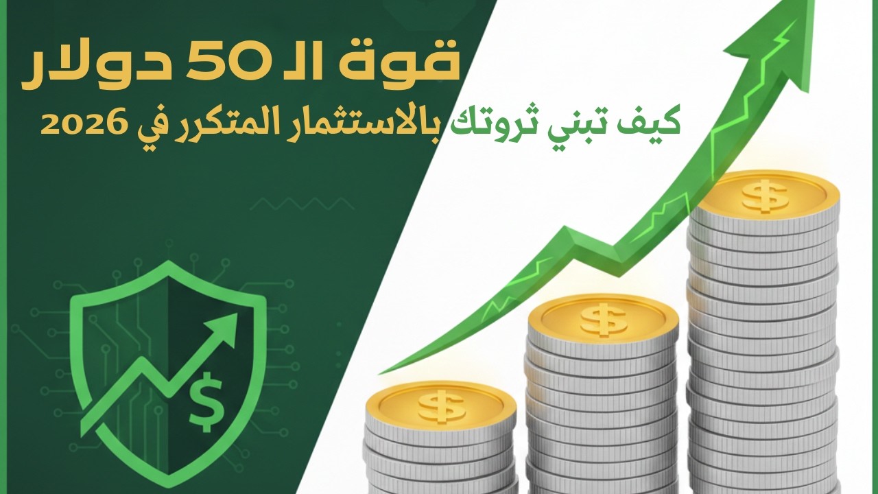 قوة الـ 50 دولار: كيف تبني ثروتك بالاستثمار المتكرر في 2026؟ 📈💰