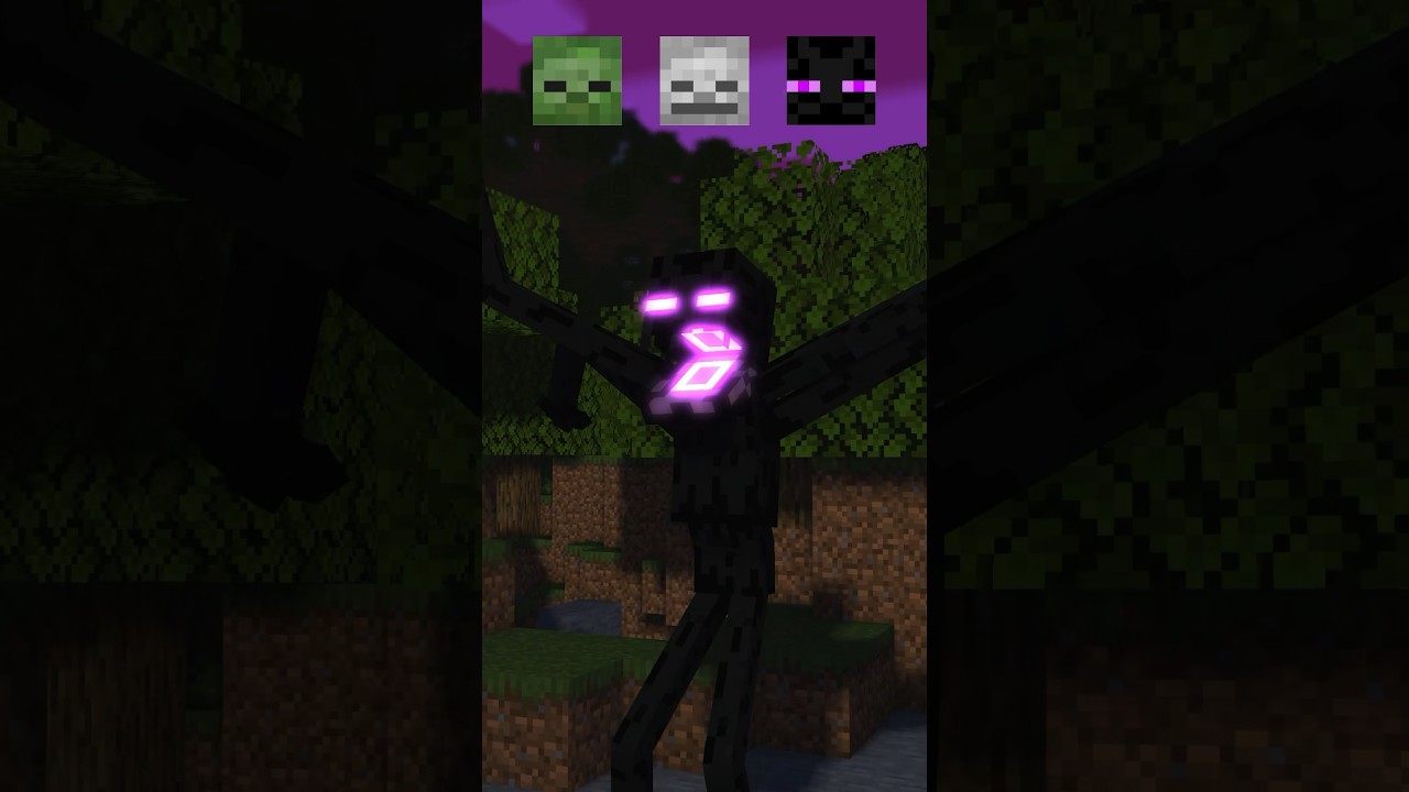 Mutant Zombie,Skeleton and Enderman #mutant #monsterschool