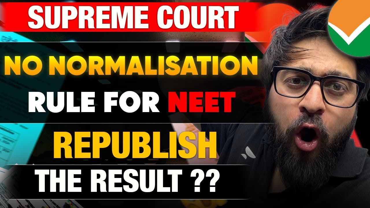 No Grace Marks by Supreme Court 😱😳Shocking Decision | NEET 2024 Result | NTA Sc@m