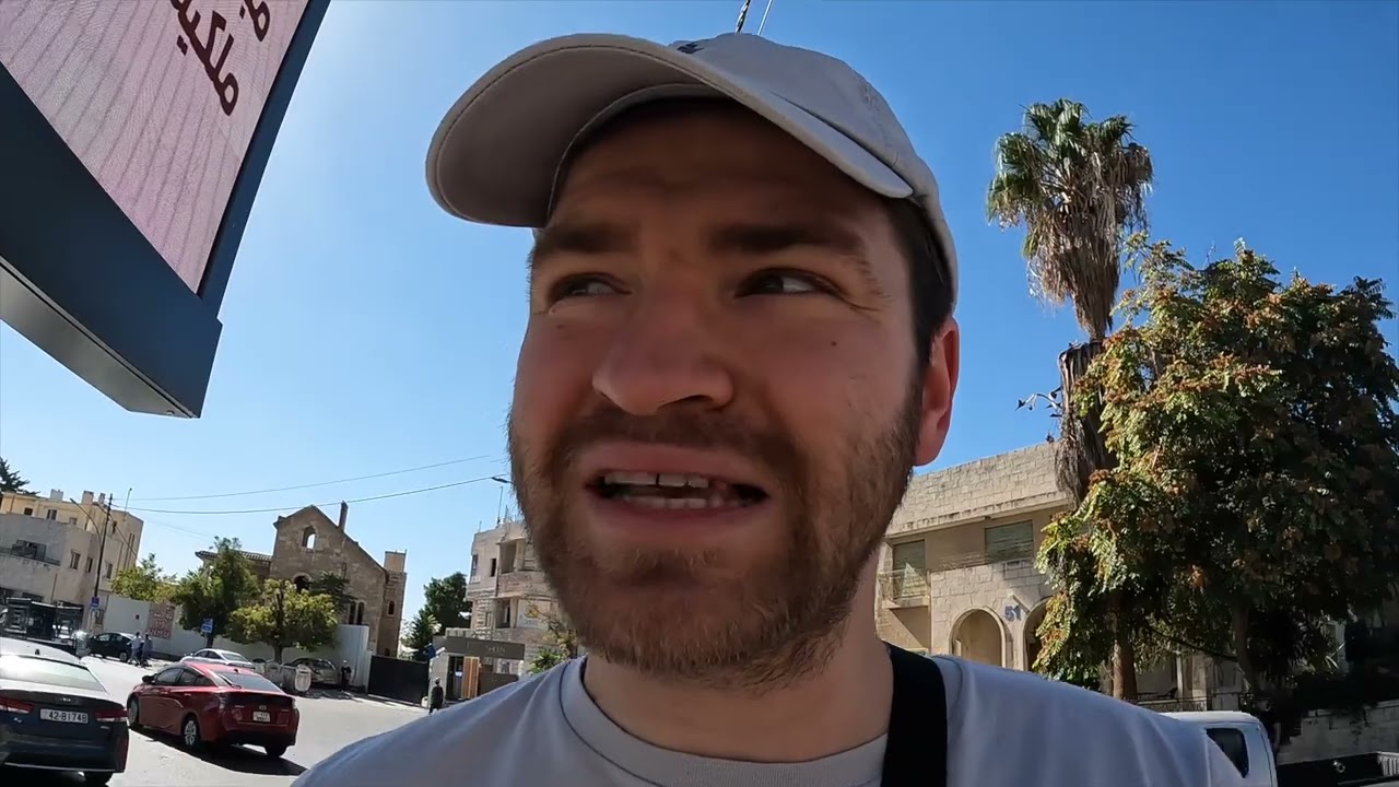 Jordania - Amman w czasie wojny w Strefie Gazy.