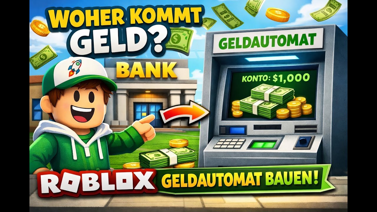 Woher kommt eigentlich Geld? 💸 Wir bauen einen Geldautomaten in Roblox