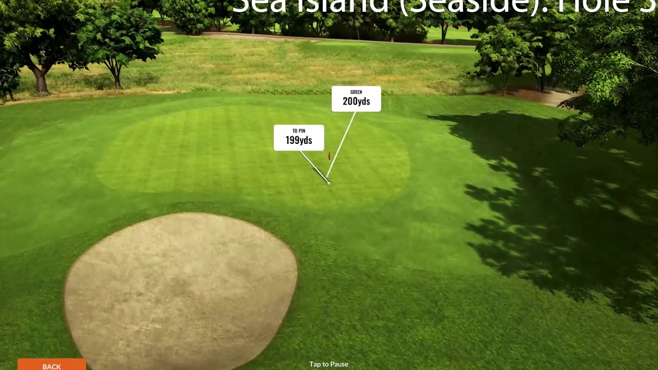 Sea Island Seaside Hole 3: TrackMan Virtual Golf 2