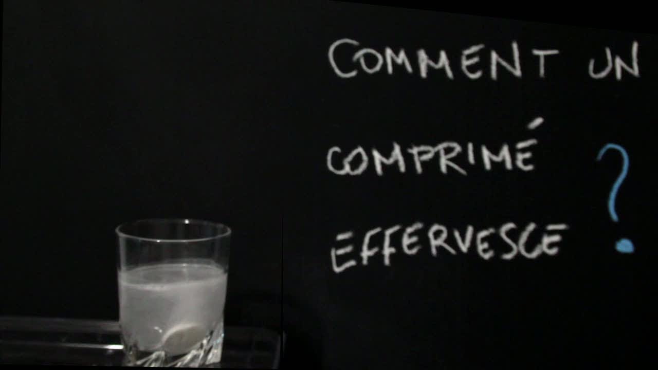 Comment un comprimé effervesce ?