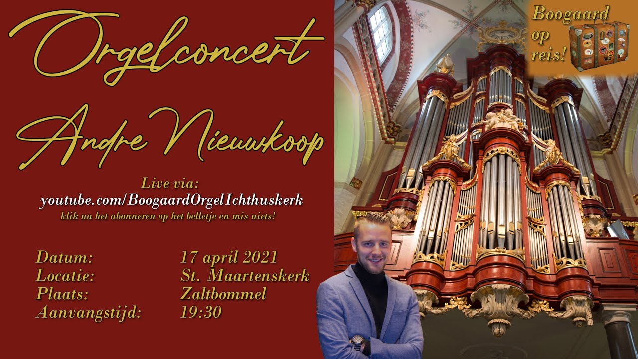 Orgelconcert met Andre Nieuwkoop