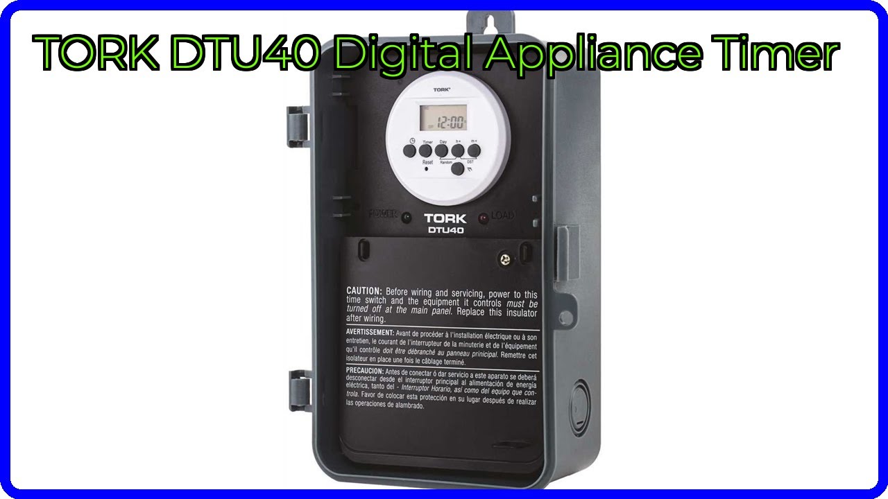 REVIEW (2026): TORK DTU40 Digital Appliance Timer. ESSENTIAL details.