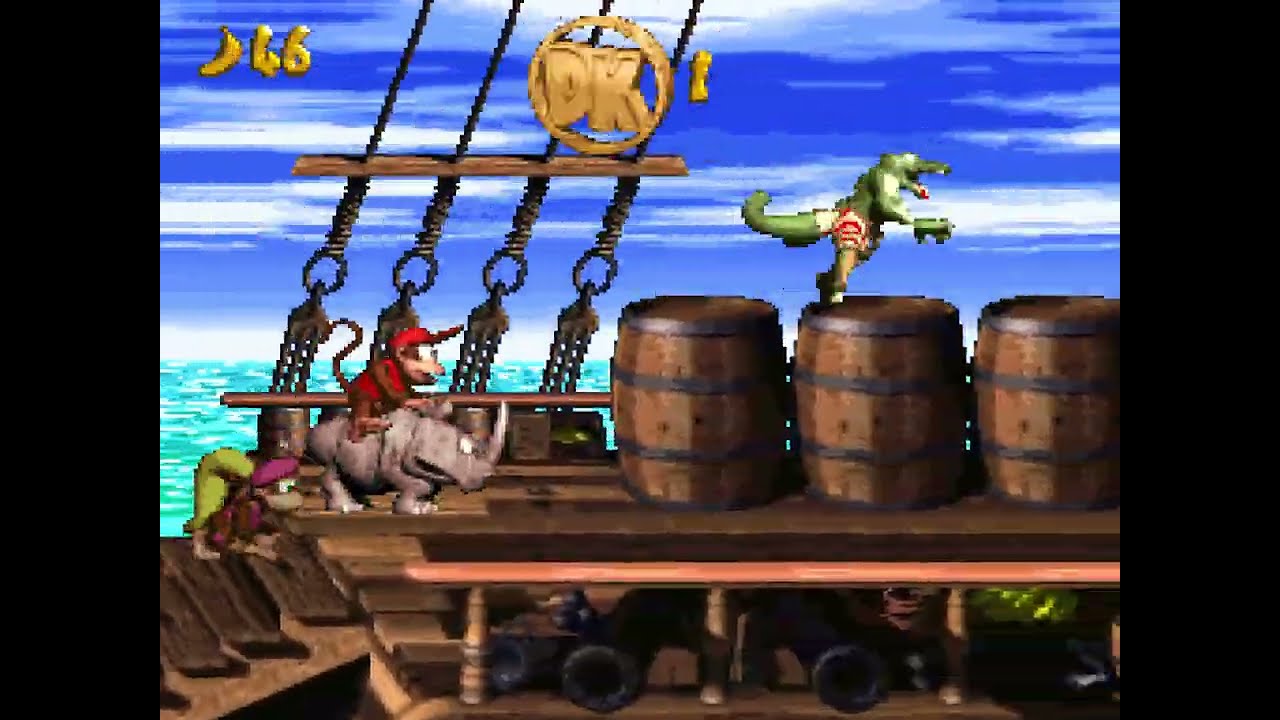 TAS Donkey Kong Country 2: Diddy's Kong Quest // All KONG letters & DK coins